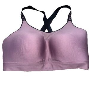 Under Armour Infinity 2.0 High Impact Sports Bra 2XL Purple Workout Full Support